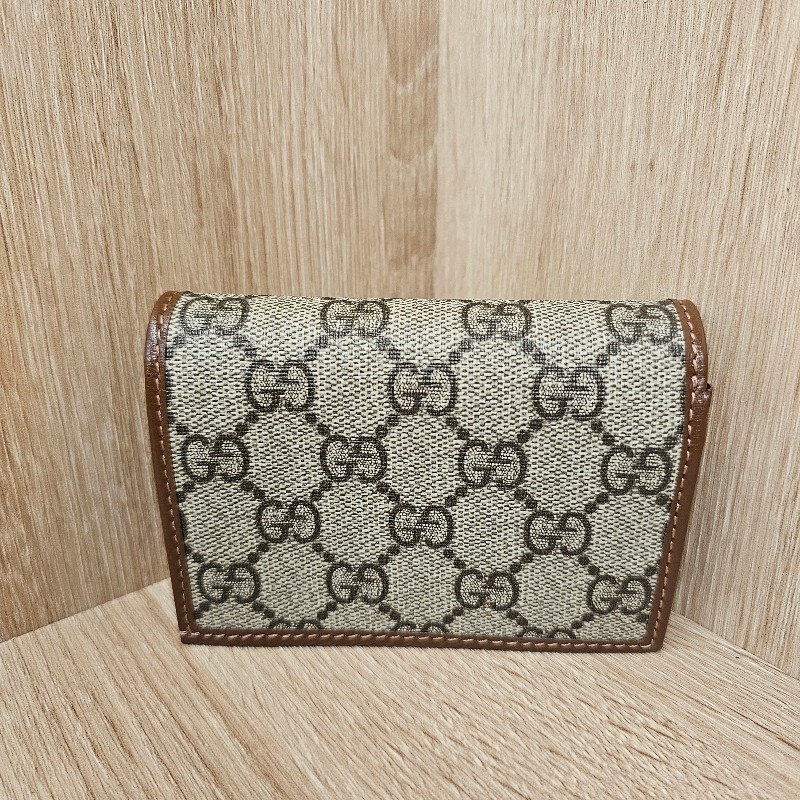 [1955經典農曆新年甜價🧧] Gucci老花1955金釦短夾-2