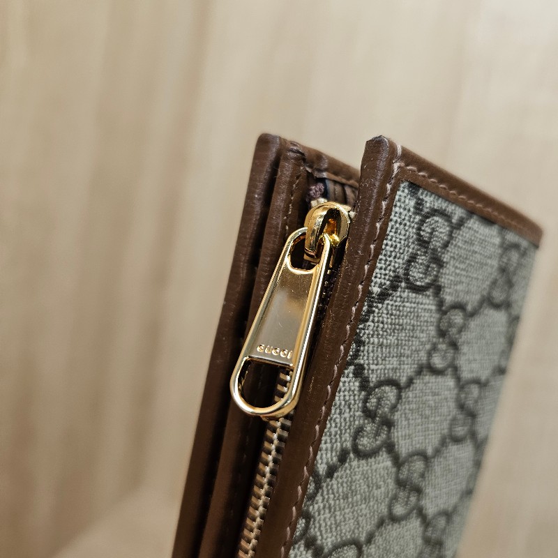 [1955經典農曆新年甜價🧧] Gucci老花1955金釦短夾-4