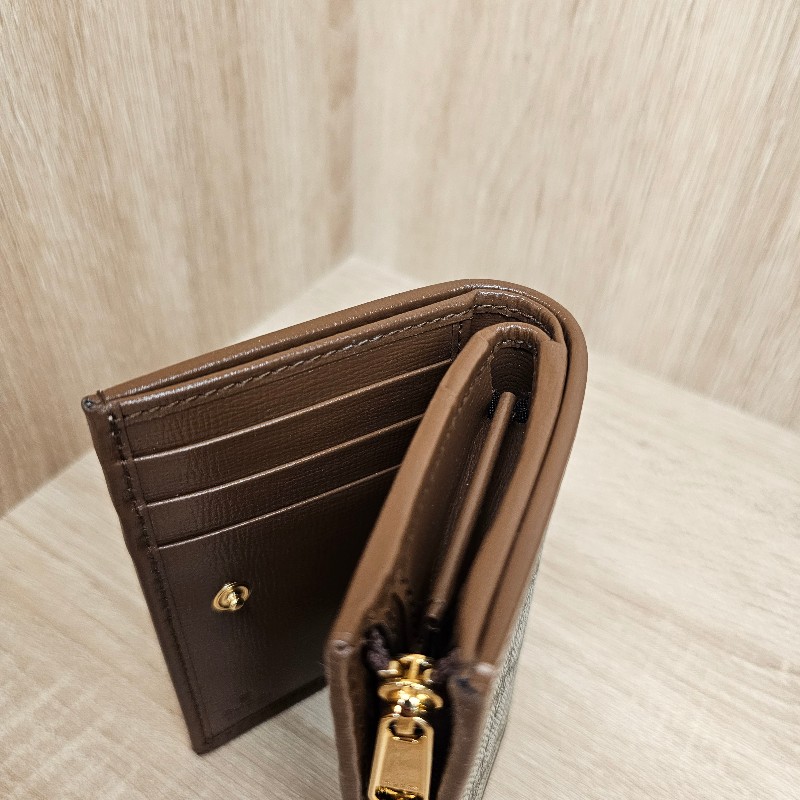 [1955經典農曆新年甜價🧧] Gucci老花1955金釦短夾-10