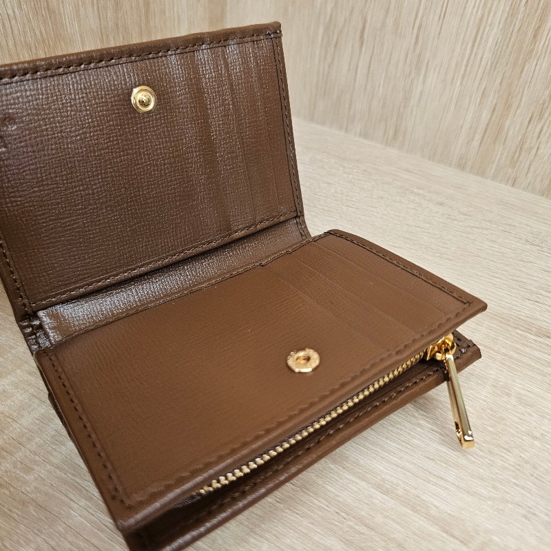 [1955經典農曆新年甜價🧧] Gucci老花1955金釦短夾-12