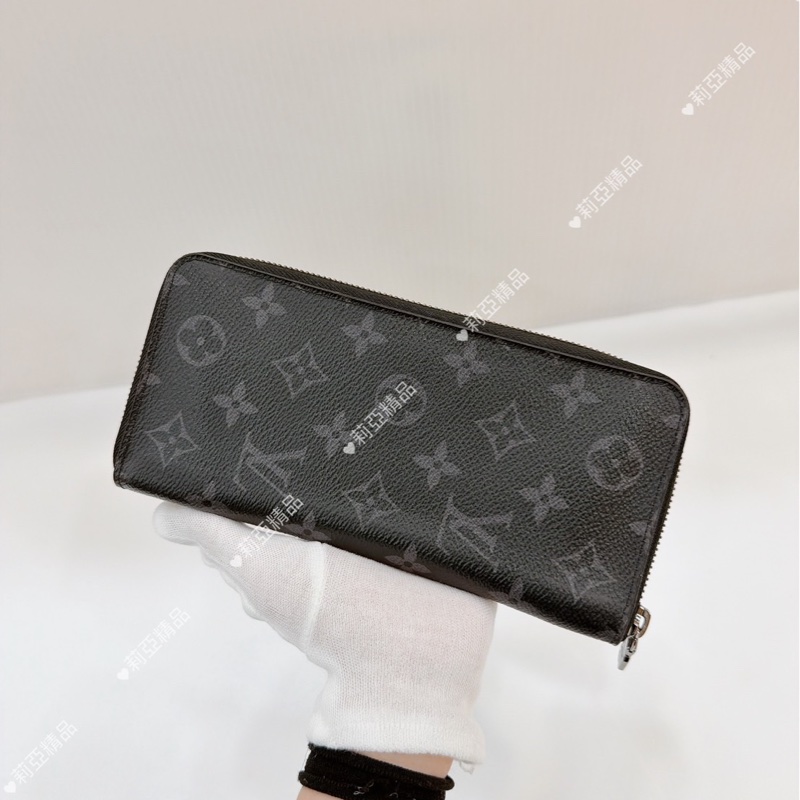 莉亞精品♡ Lv M62295 ㄇ拉對開長夾 二手-1