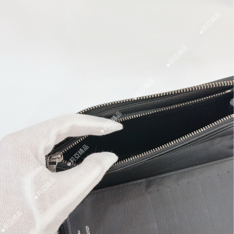 莉亞精品♡ Lv M62295 ㄇ拉對開長夾 二手-12