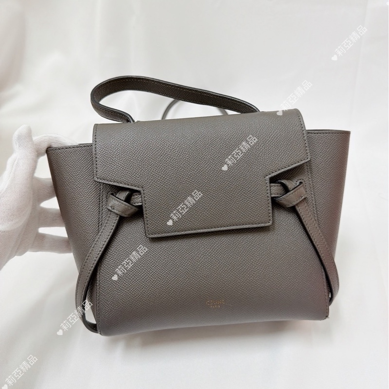 莉亞精品♡Celine nano鯰魚大象灰 二手-2