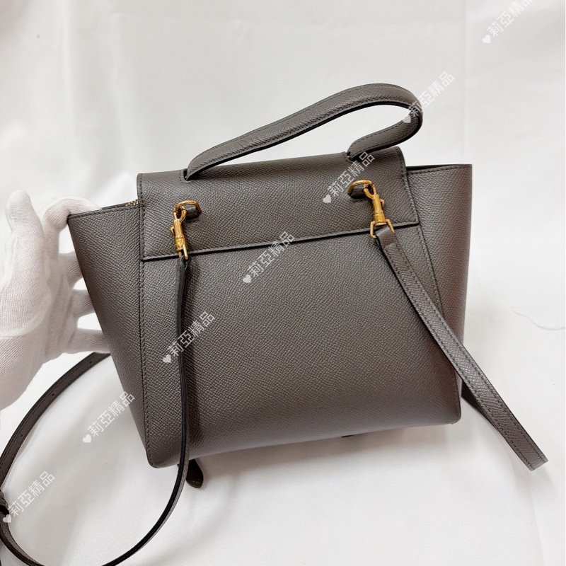 莉亞精品♡Celine nano鯰魚大象灰 二手-3