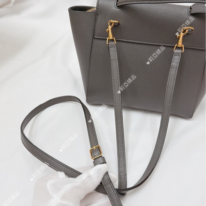 莉亞精品♡Celine nano鯰魚大象灰 二手-9