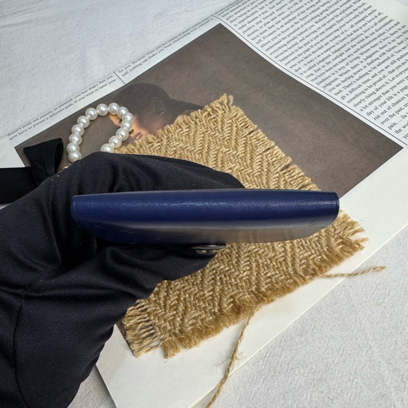 Hermès 迷你藍零錢包 vintage 二手 中古-6