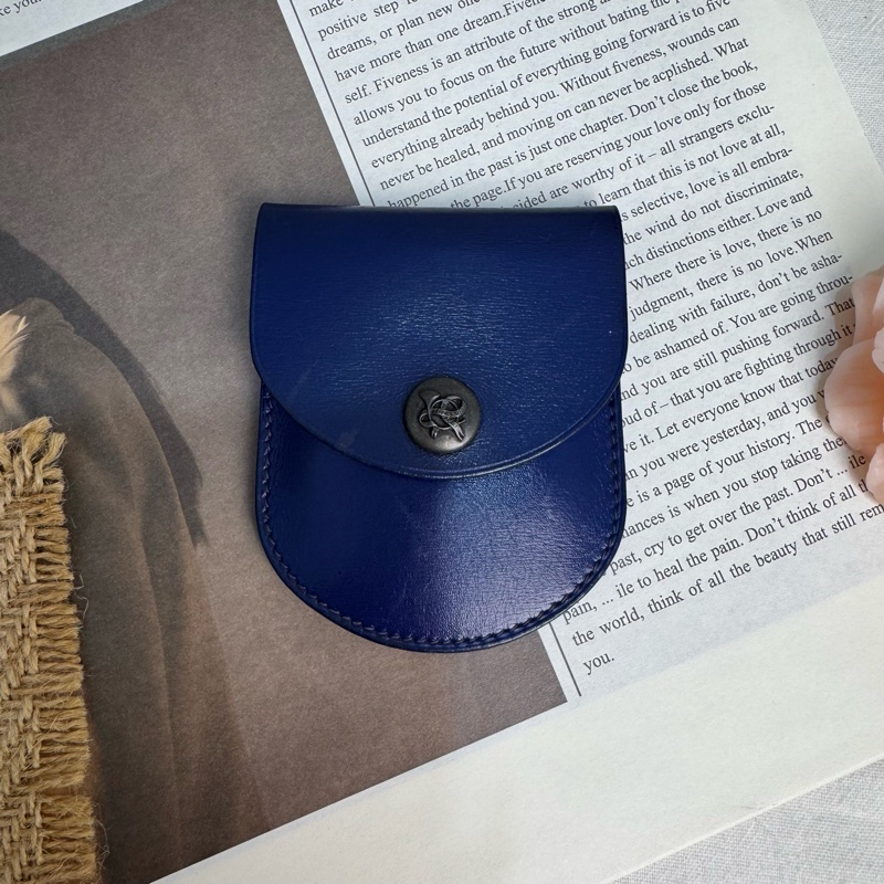 Hermès 迷你藍零錢包 vintage 二手 中古-10