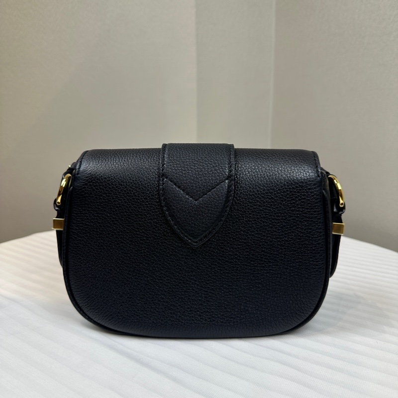 路易威登/Louis Vuitton Pont 9 小號黑色牛皮金扣斜背包 21x6x15cm-1