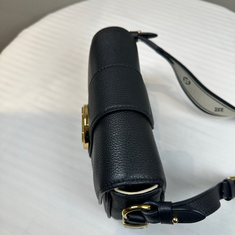 路易威登/Louis Vuitton Pont 9 小號黑色牛皮金扣斜背包 21x6x15cm-4