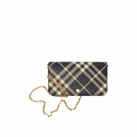 Burberry 女士 格紋鏈帶錢包均碼碼20.5cm*3cm*12cm
