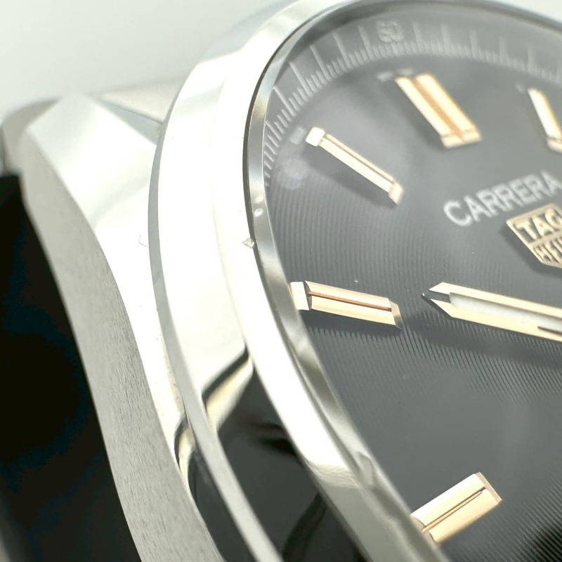 TAG HEUER 豪雅卡萊拉系列 Calibre 5 日曆星期顯示 WBN2013.BA0640 自動上鍊不鏽鋼黑色男士腕錶 IT5247CCROWS-6