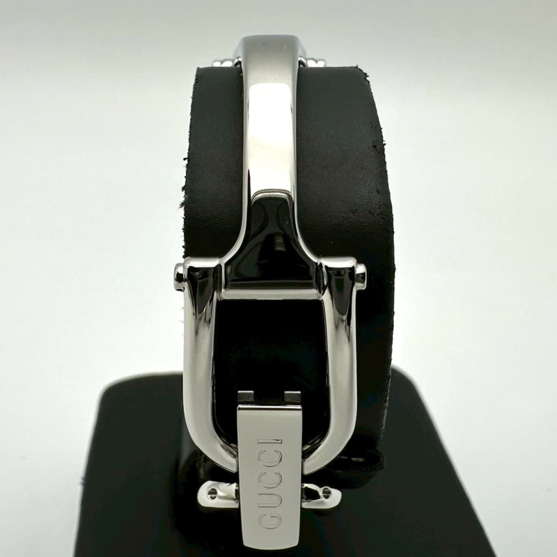 GUCCI 1500L 石英手鐲腕錶，香檳銀色不鏽鋼錶殼，女士款-7