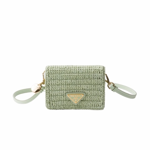 Prada 女士 磁扣鈎針卡夾均碼碼11cm*2cm*8cm