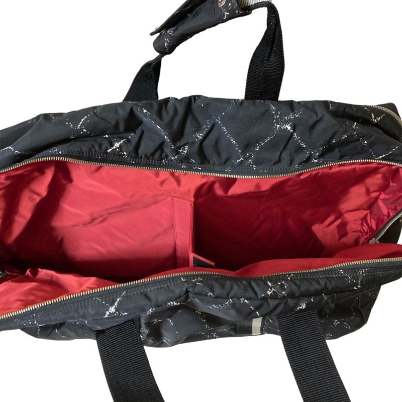 香奈兒旅行系列波士頓包，黑色，女士-8