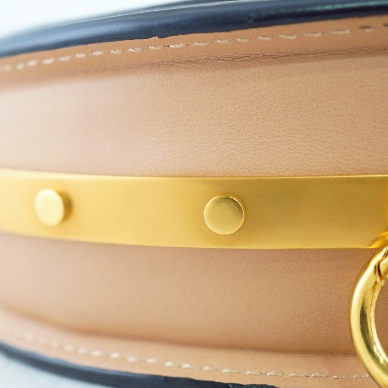 CHLOE 克羅伊Nile Minaudiere 奶茶棕半月包手提包(附購證)-8