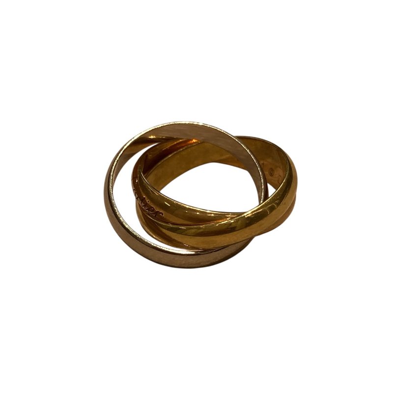 CARTIER 卡地亞 TRINITY RING SIZE:51 18K 戒指 PG YG WG-4