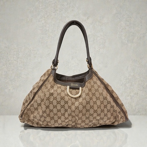 莉亞精品♡Gucci 老花肩背包 二手美包
