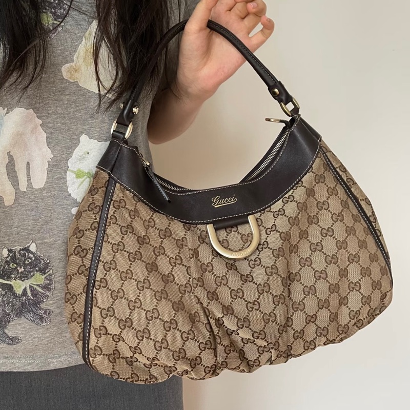 莉亞精品♡Gucci 老花肩背包 二手美包-1