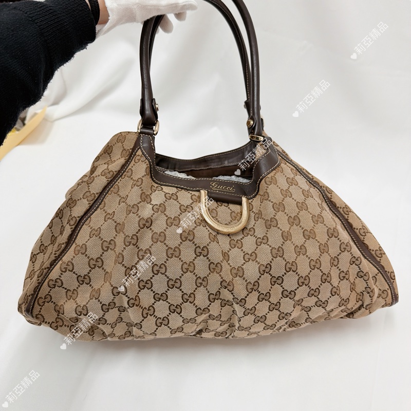 莉亞精品♡Gucci 老花肩背包 二手美包-2
