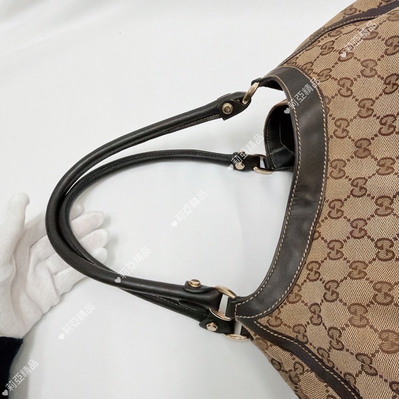 莉亞精品♡Gucci 老花肩背包 二手美包-11