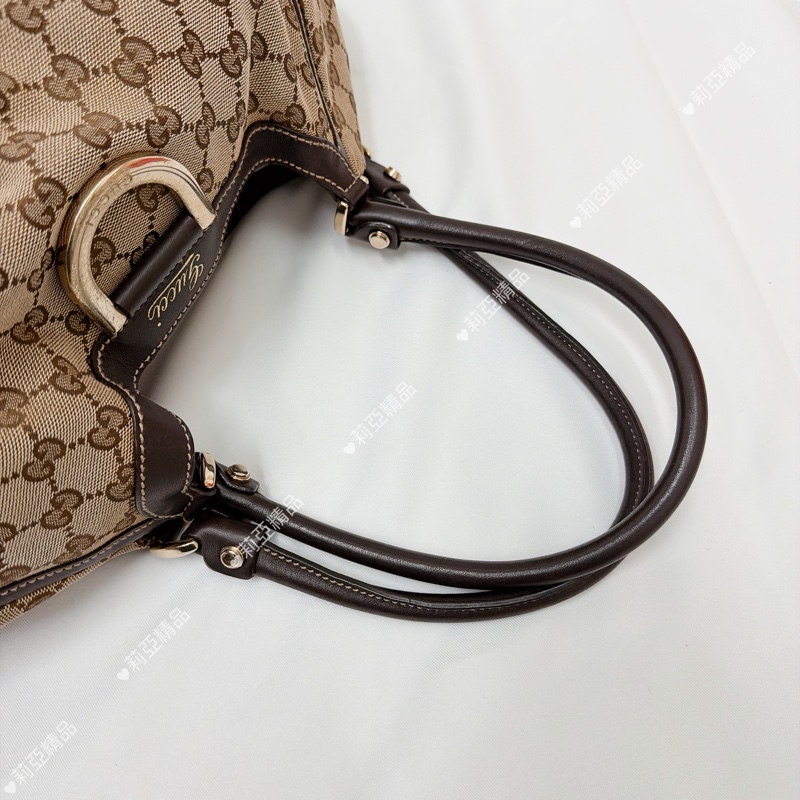 莉亞精品♡Gucci 老花肩背包 二手美包-12
