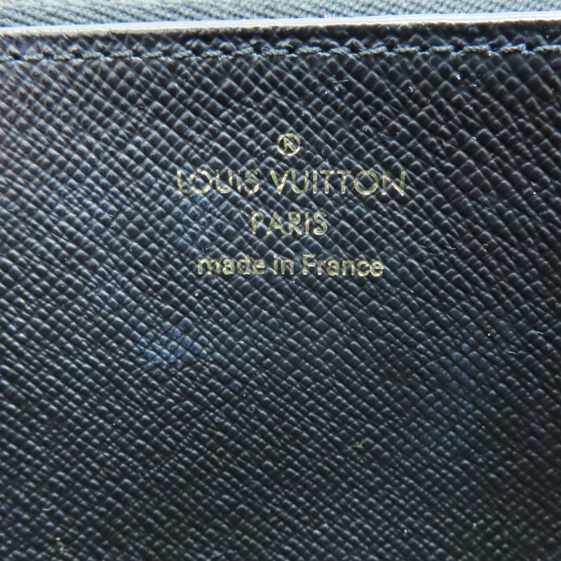 棕色 Giant Reverse 帆布 Zippy Wallet 拉鍊長夾【LOUIS VUITTON LV 路易威登】 M67687-6