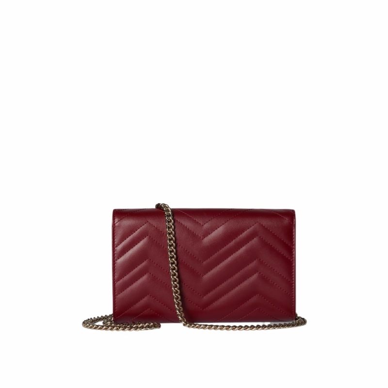 Gucci 女士 GG Marmont系列鏈式錢包均碼碼20cm*4cm*12cm-4