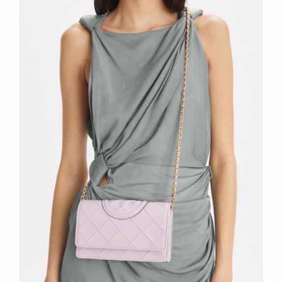 Tory Burch 女士 FLEMING 軟鏈錢包均碼碼19.5cm*3.5cm*11.8cm-3