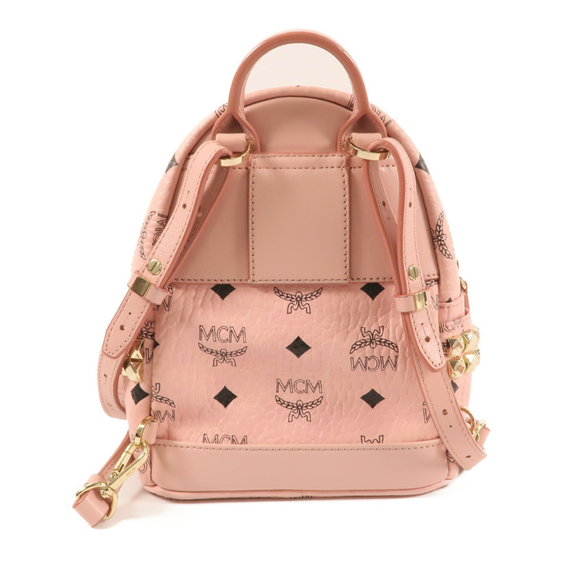 MCM 塗層帆布Backpack金扣背包-1