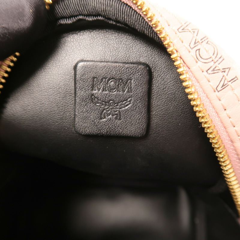 MCM 塗層帆布Backpack金扣背包-14