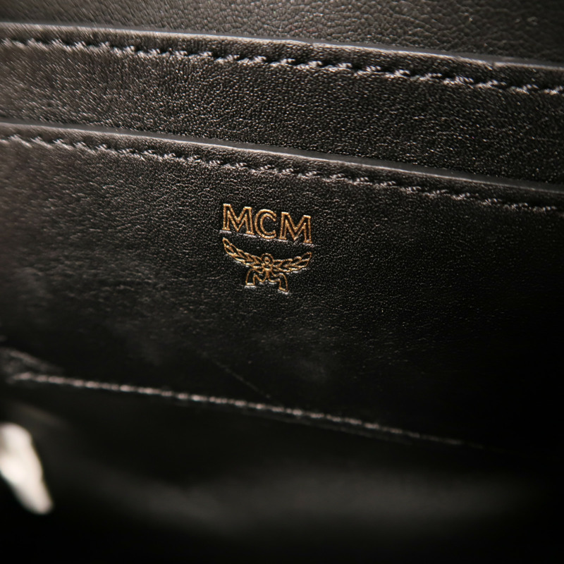 MCM 塗層帆布Backpack金扣背包-15