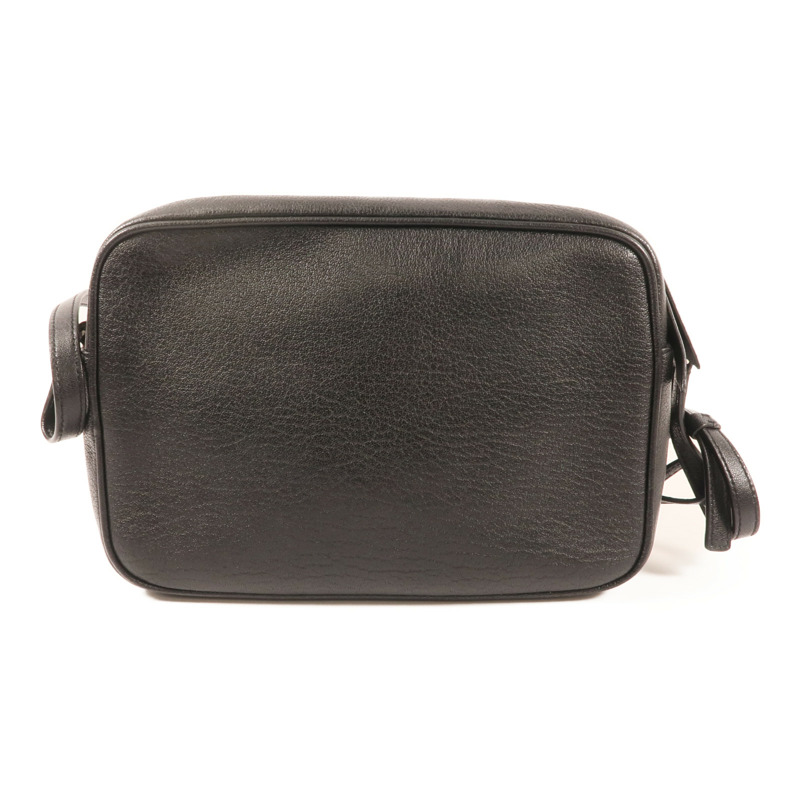 SAINT LAURENT 牛皮皮革Lou Camera Bag銀扣肩背袋-1