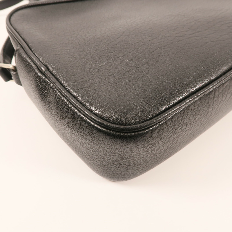 SAINT LAURENT 牛皮皮革Lou Camera Bag銀扣肩背袋-9
