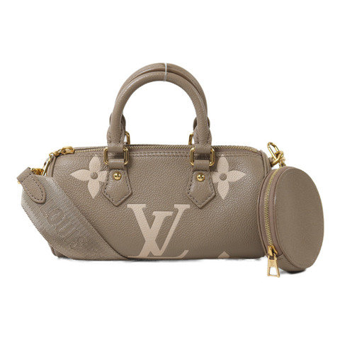 LOUIS VUITTON Monogram Empreinte Papillon BB金扣手挽肩背兩用袋