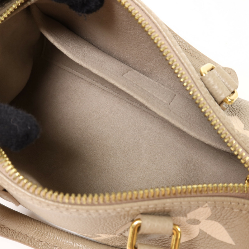 LOUIS VUITTON Monogram Empreinte Papillon BB金扣手挽肩背兩用袋-4
