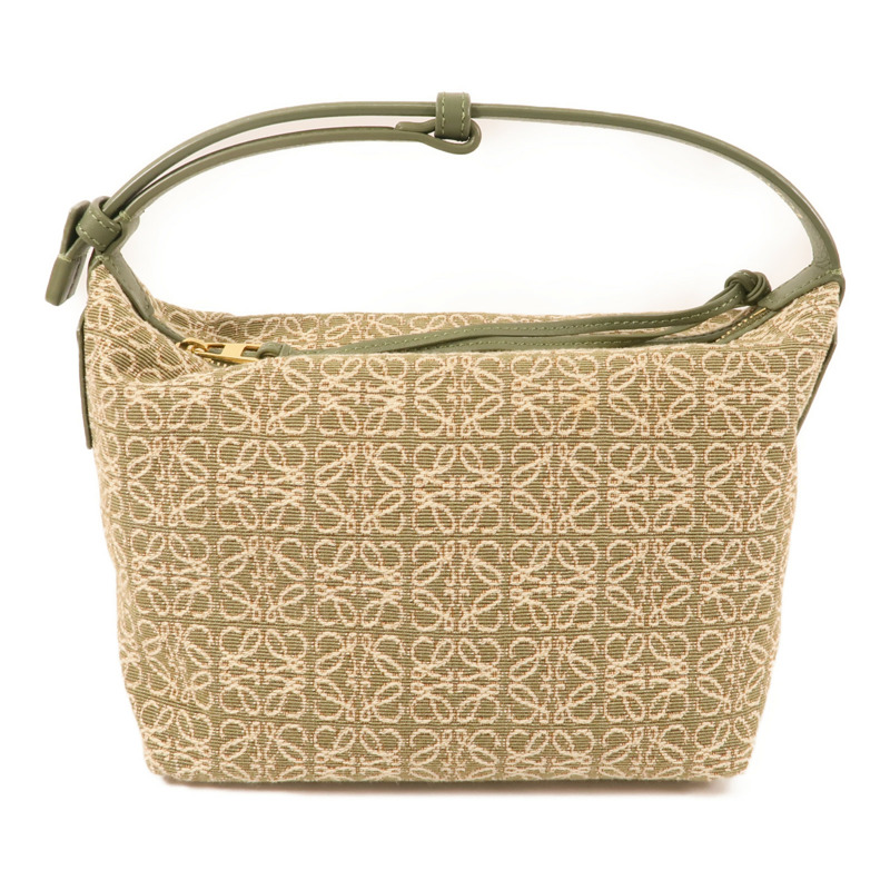 LOEWE 帆布Small Cubi Bag金扣手挽袋-0