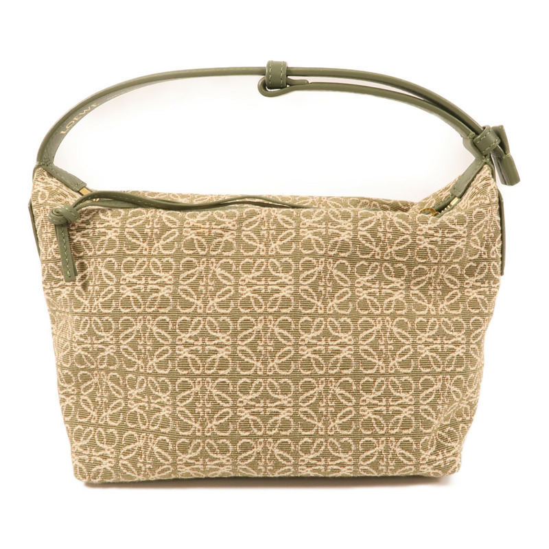 LOEWE 帆布Small Cubi Bag金扣手挽袋-1