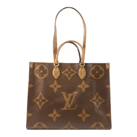 LOUIS VUITTON Monogram Giant OnTheGo GM金扣手挽肩背兩用袋