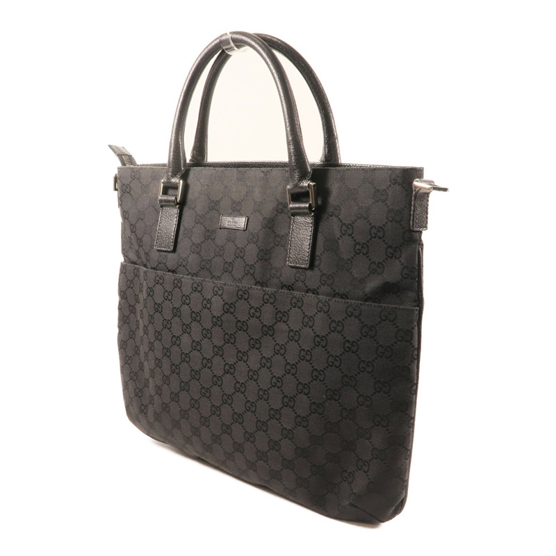 GUCCI 帆布Shoulder Bag銀扣肩背袋-2