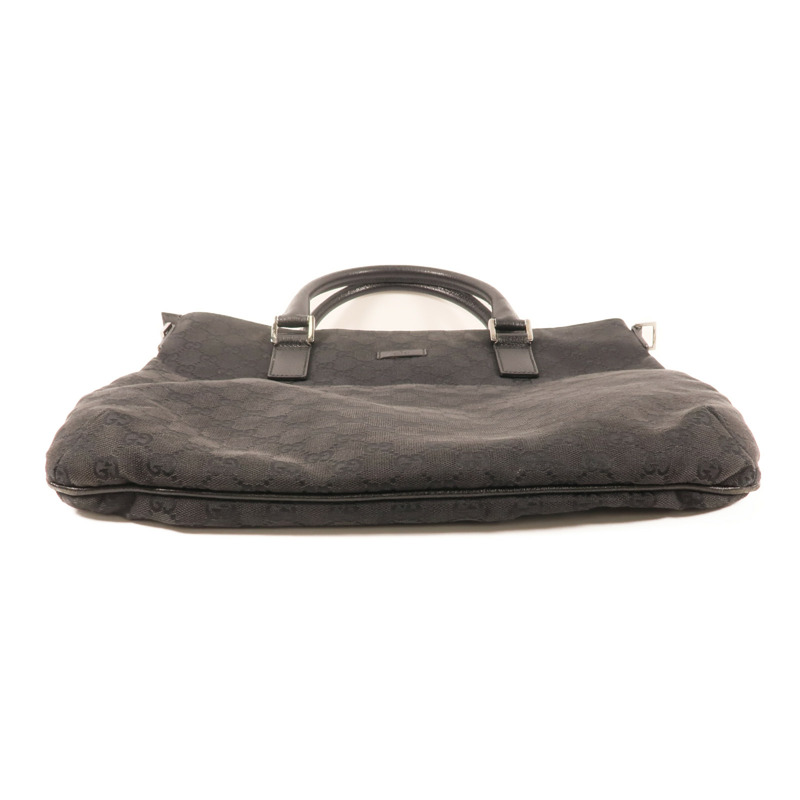 GUCCI 帆布Shoulder Bag銀扣肩背袋-4