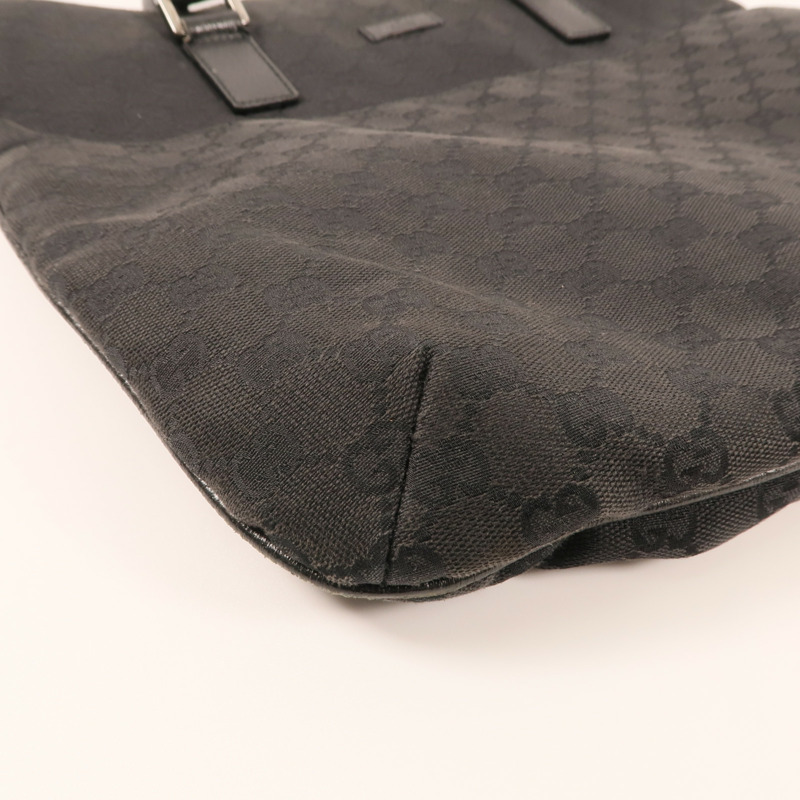 GUCCI 帆布Shoulder Bag銀扣肩背袋-6