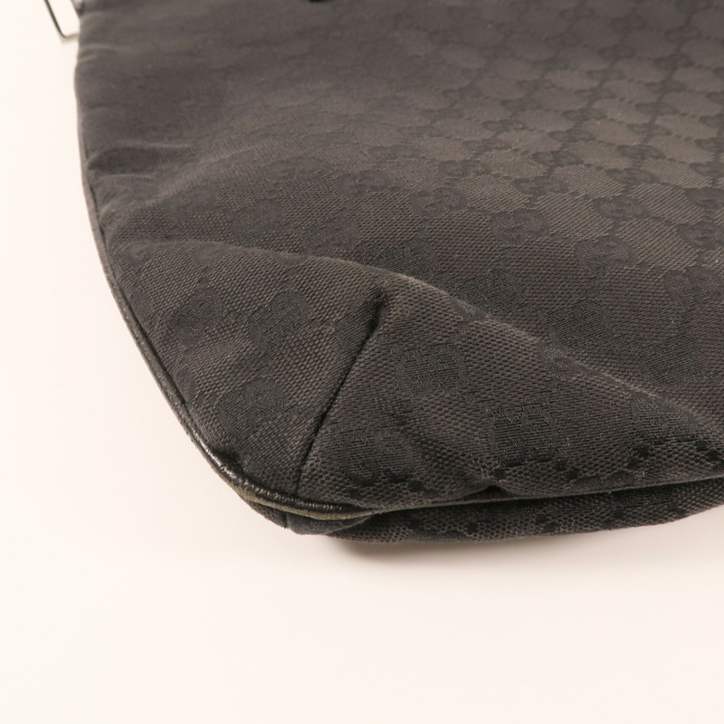 GUCCI 帆布Shoulder Bag銀扣肩背袋-8