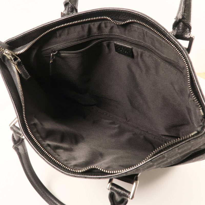 GUCCI 帆布Shoulder Bag銀扣肩背袋-11