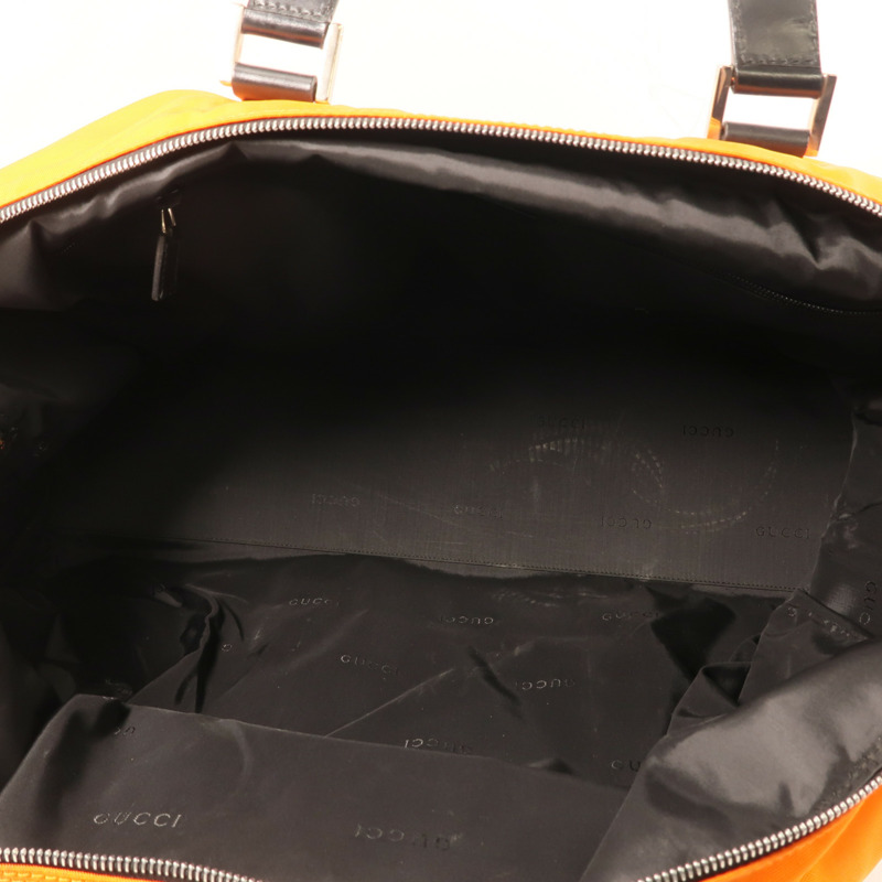 GUCCI 尼龍Boston Bag銀扣波士頓包-11