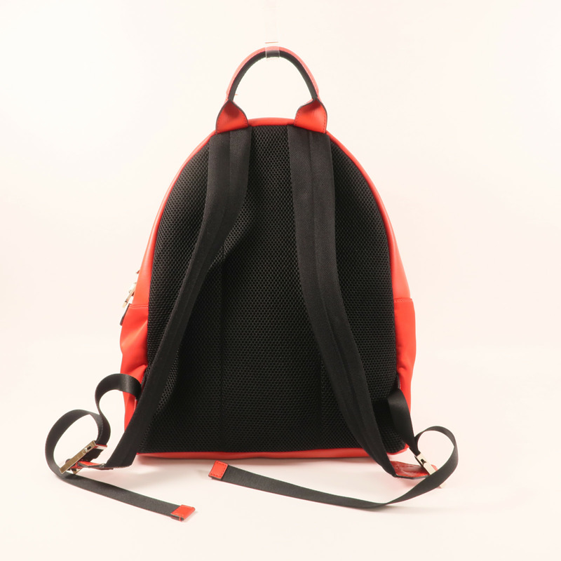 FENDI 牛皮皮革Backpack銀扣背包-2