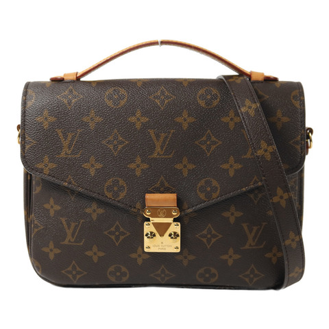 LOUIS VUITTON Monogram Pochette Metis MM金扣手挽肩背兩用袋