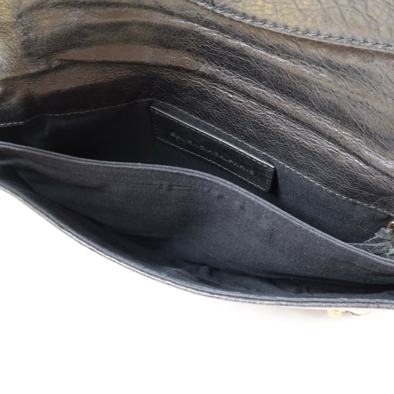 BALENCIAGA 牛皮皮革Envelope Clutch金扣手拿包-4