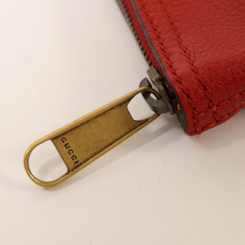 GUCCI 牛皮皮革Pouch金扣手拿包-7