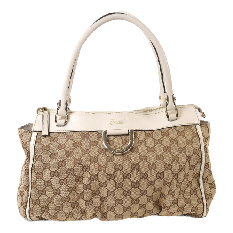 GUCCI 帆布Shoulder Bag金扣肩背袋-0