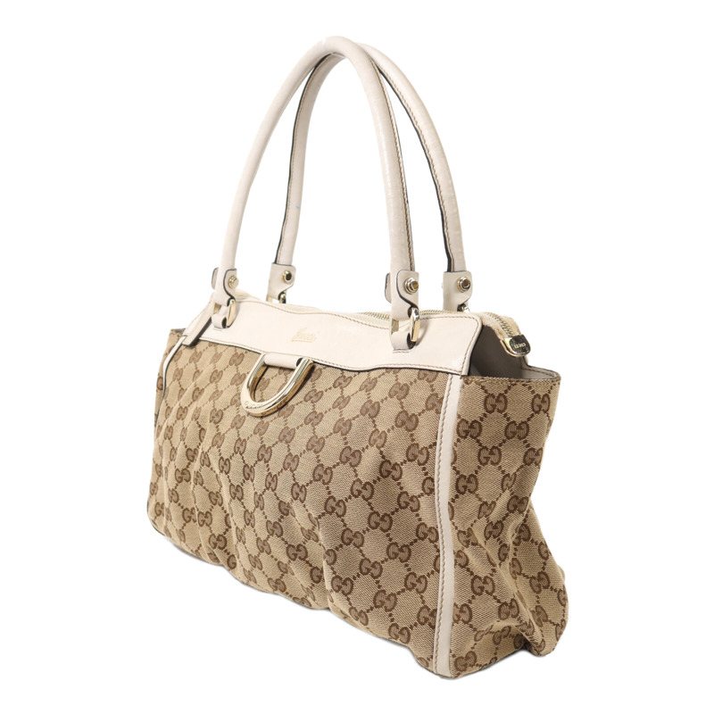 GUCCI 帆布Shoulder Bag金扣肩背袋-2